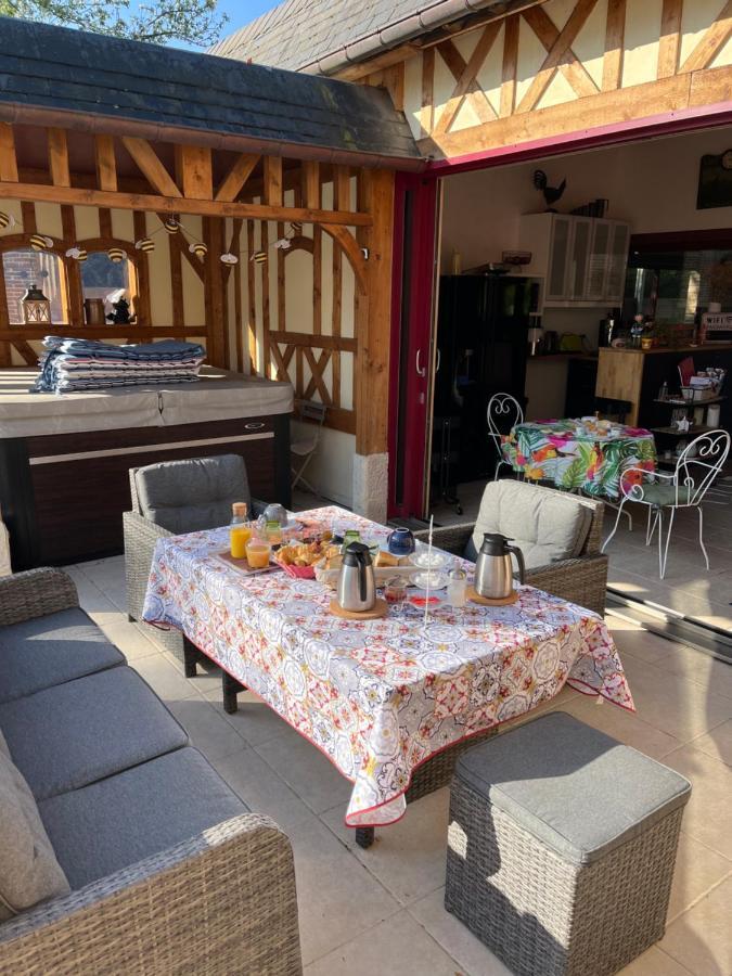 Bed and Breakfast Le Jardin Des Roses Gerponville Екстер'єр фото